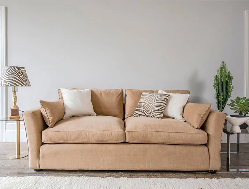 Aldeburgh 3 Seater Sofa Bed in Romo Linara Spice_tablet